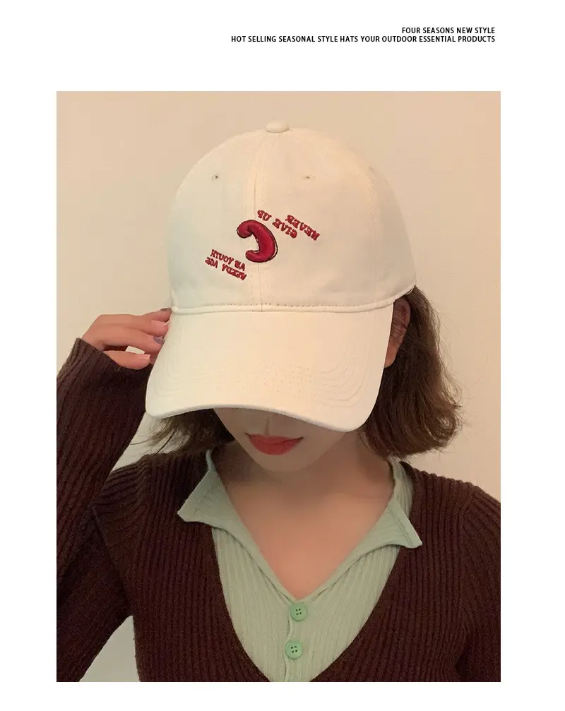 Women's C Letter Baseball Cap Summer Sun Hat — feature 4