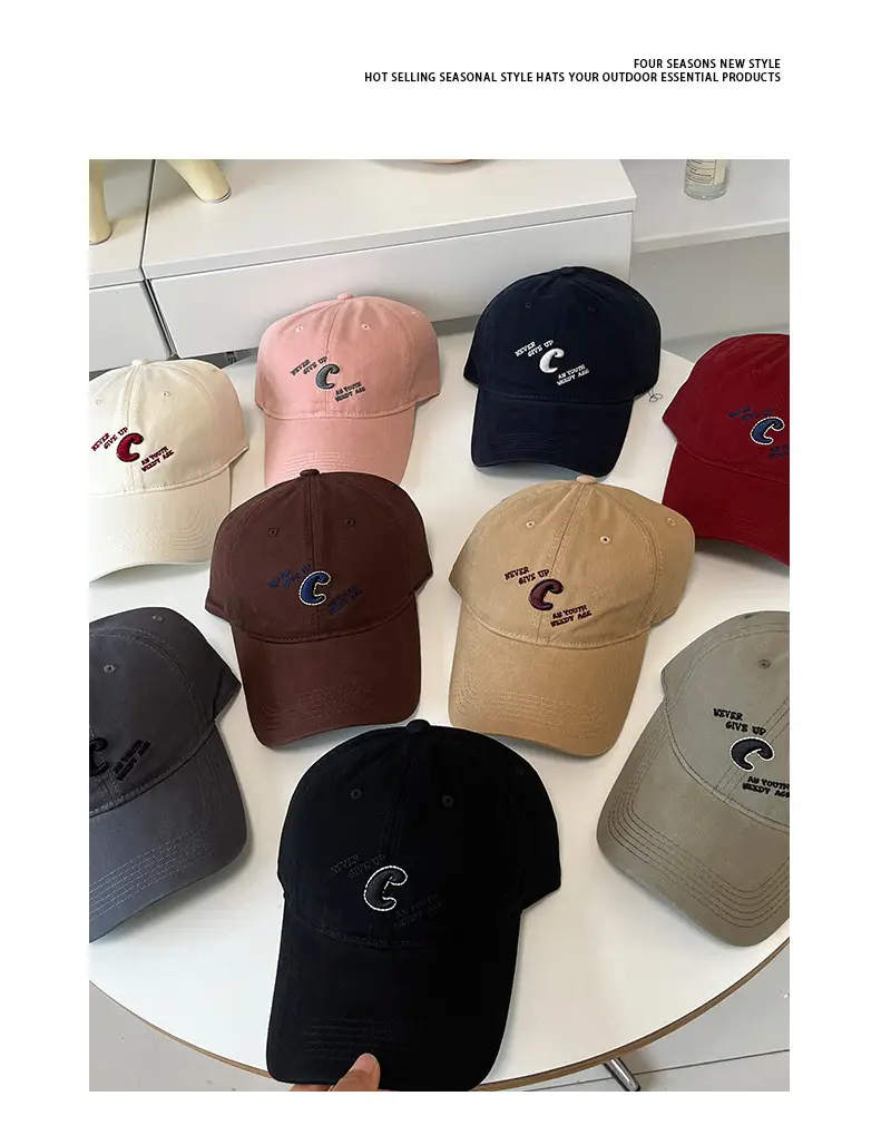 Women's C Letter Baseball Cap Summer Sun Hat — feature 5
