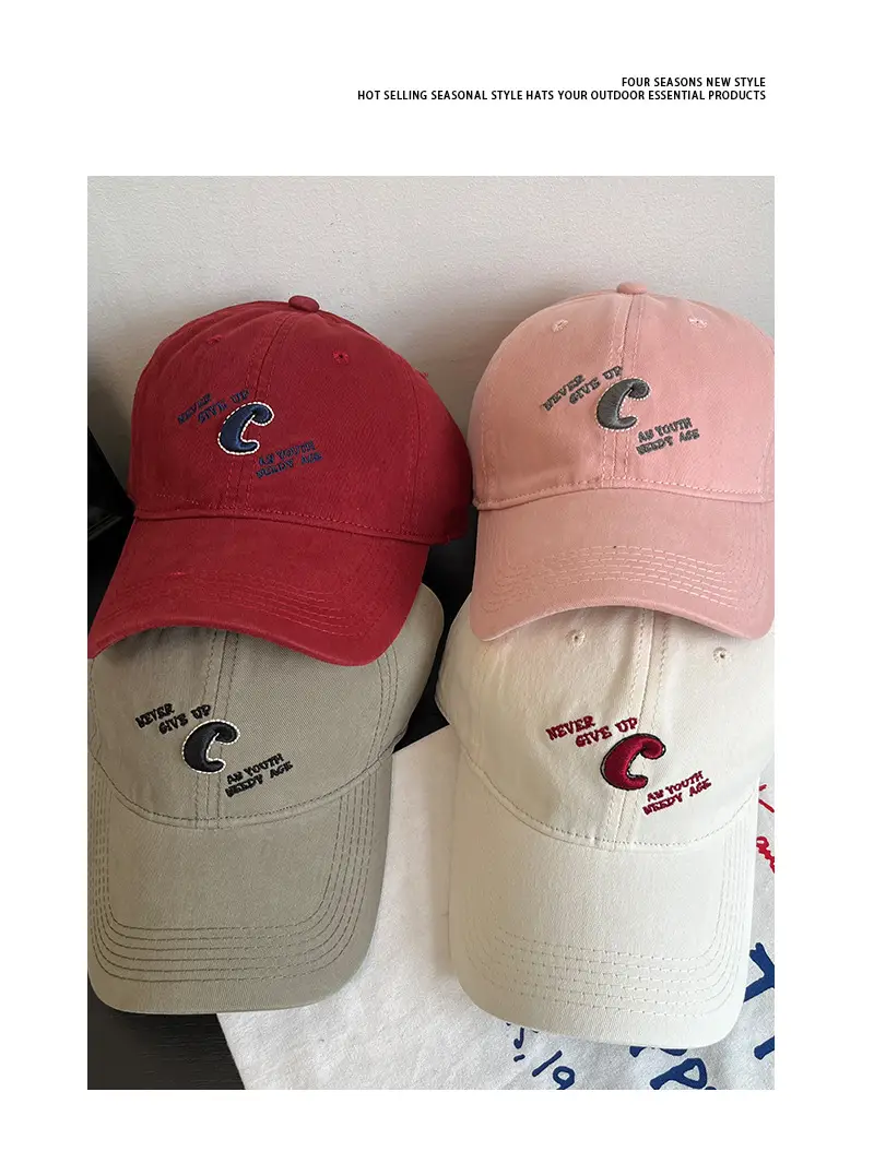 Women's C Letter Baseball Cap Summer Sun Hat — feature 6