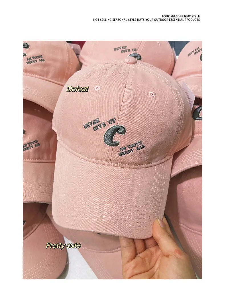 Women's C Letter Baseball Cap Summer Sun Hat — feature 7