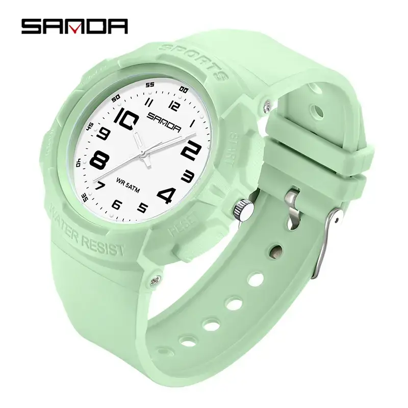 Sanda Men's Waterproof Large Dial Quartz Watch