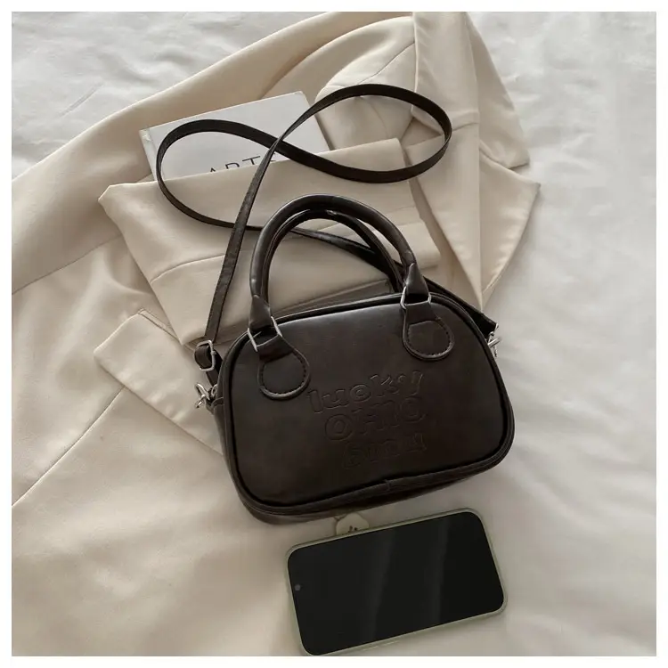 Retro Textured Brown Shoulder Crossbody Bag 2026 — feature 13