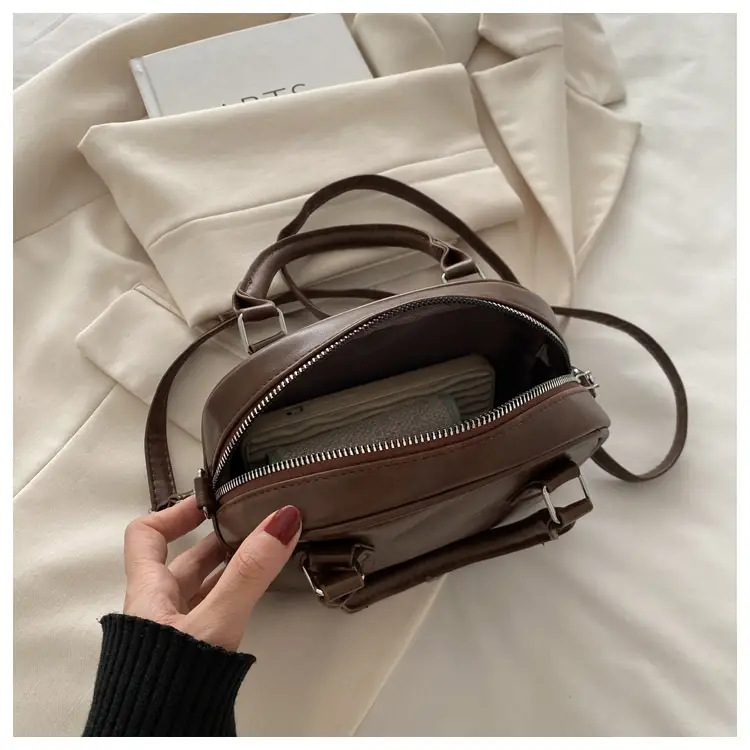Retro Textured Brown Shoulder Crossbody Bag 2026 — feature 25
