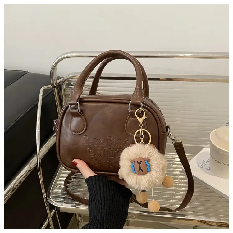 Retro Textured Brown Shoulder Crossbody Bag 2026 — feature 28