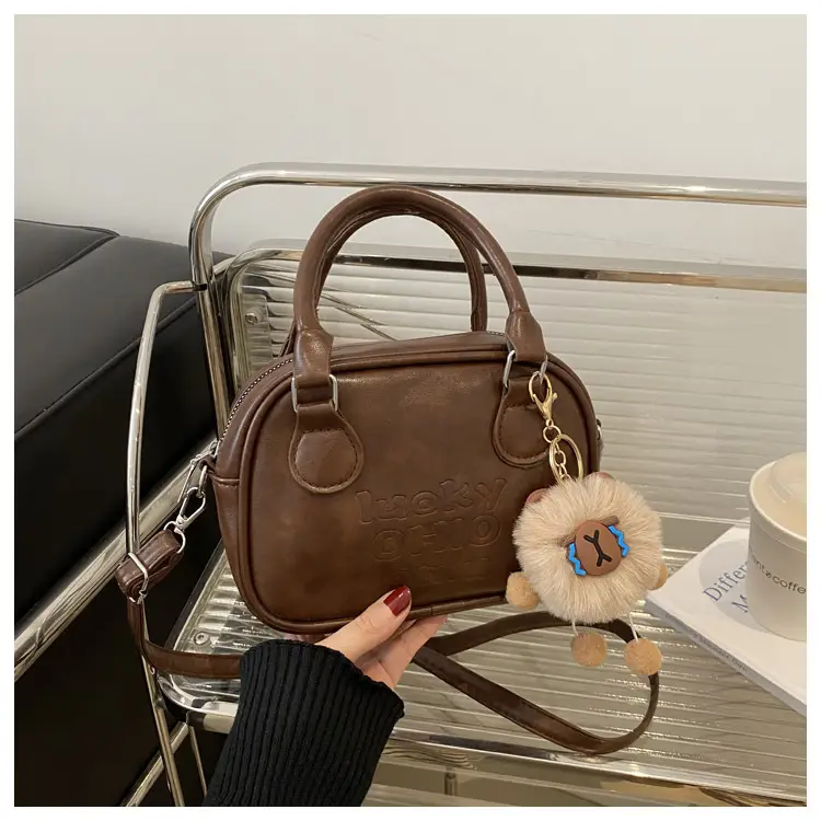Retro Textured Brown Shoulder Crossbody Bag 2026 — feature 29
