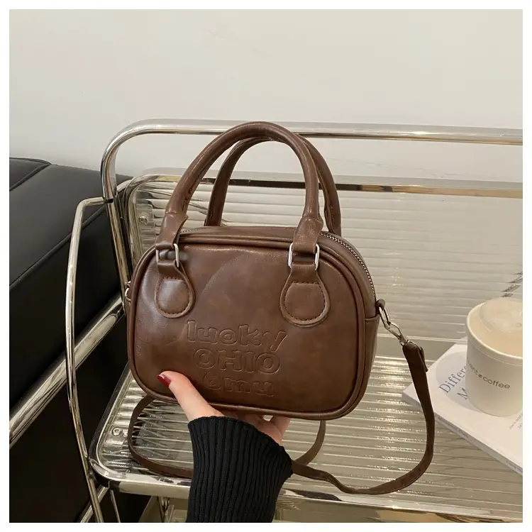 Retro Textured Brown Shoulder Crossbody Bag 2026 — feature 30