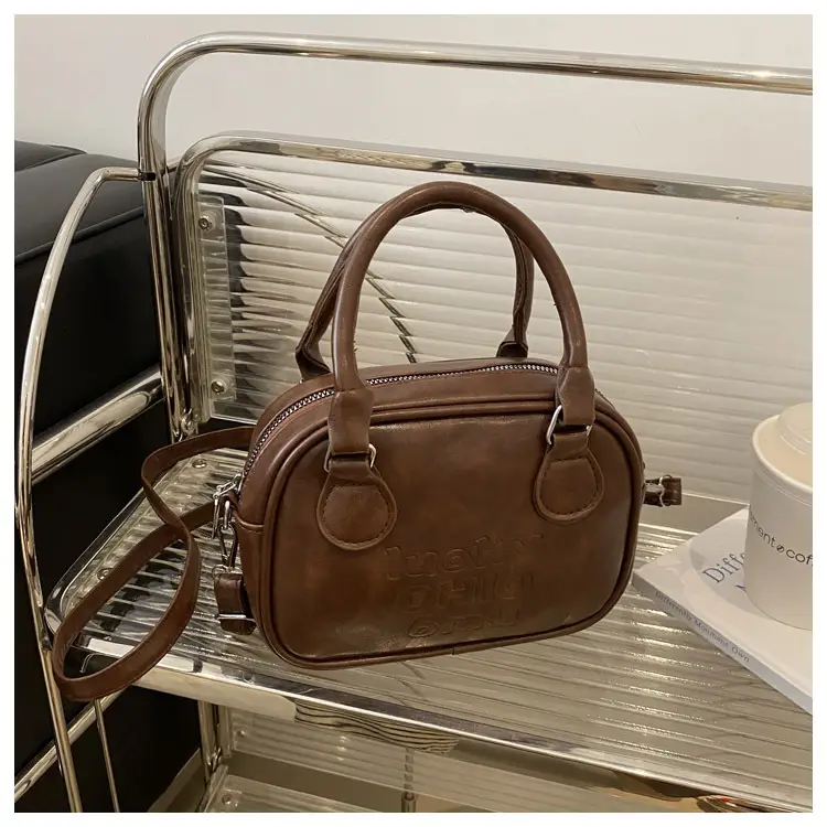Retro Textured Brown Shoulder Crossbody Bag 2026 — feature 31