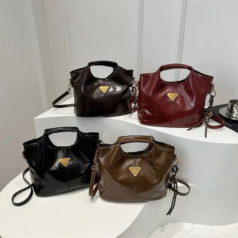 Vintage Brown Leather Shoulder Bag for Women 2024 - Image 9