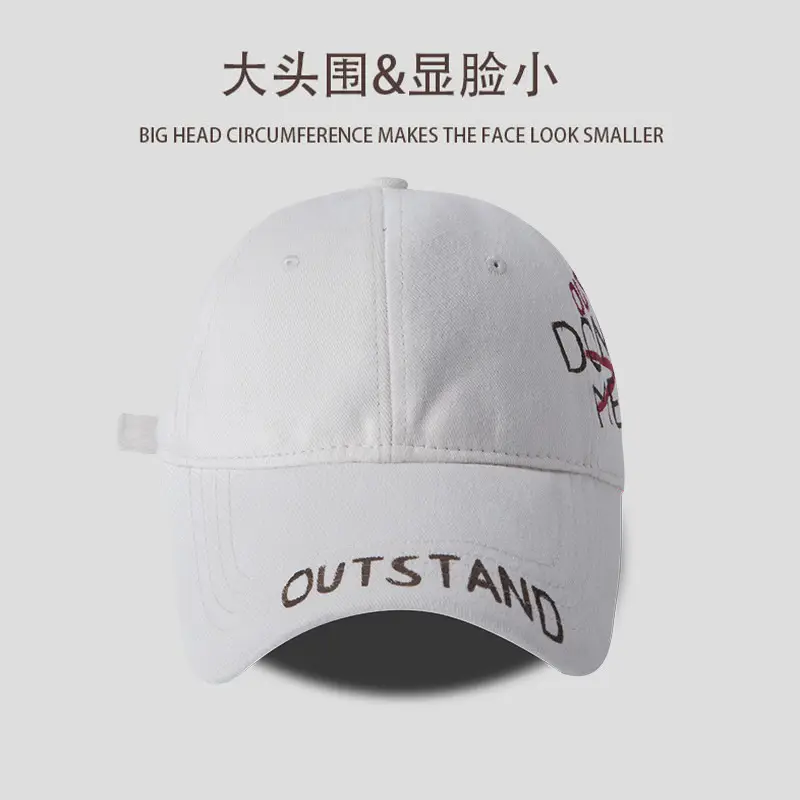 Unisex Korean Style Graphite Peaked Cap - Image 3