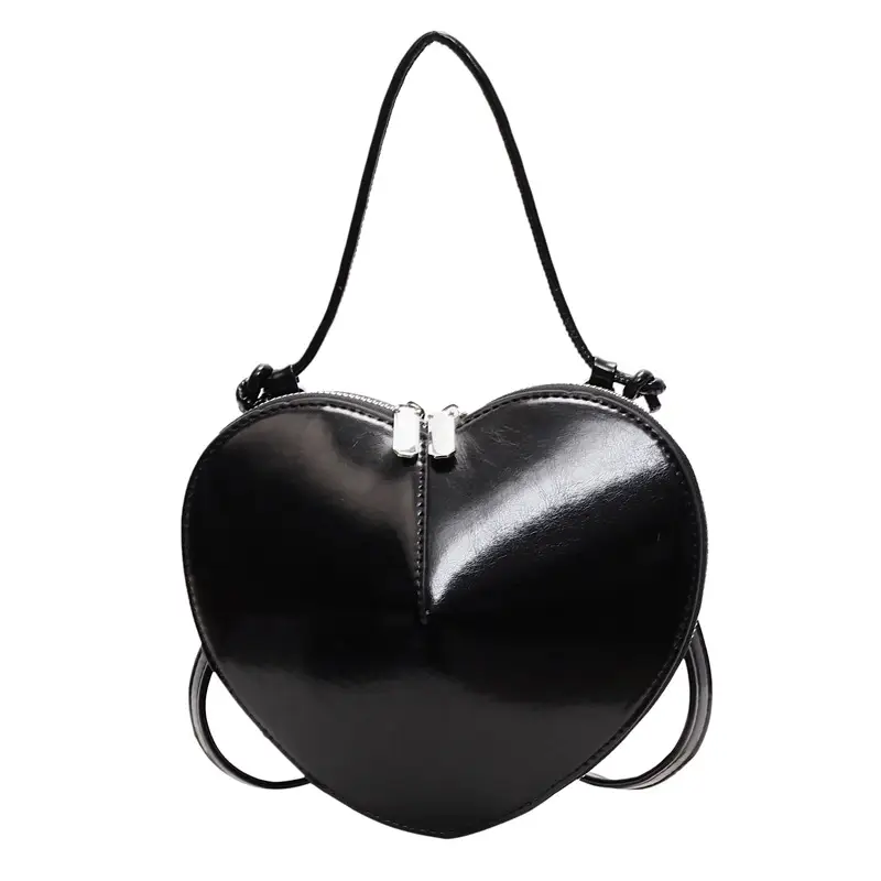 Heart Shaped Red Women's Crossbody Bag - Image 2