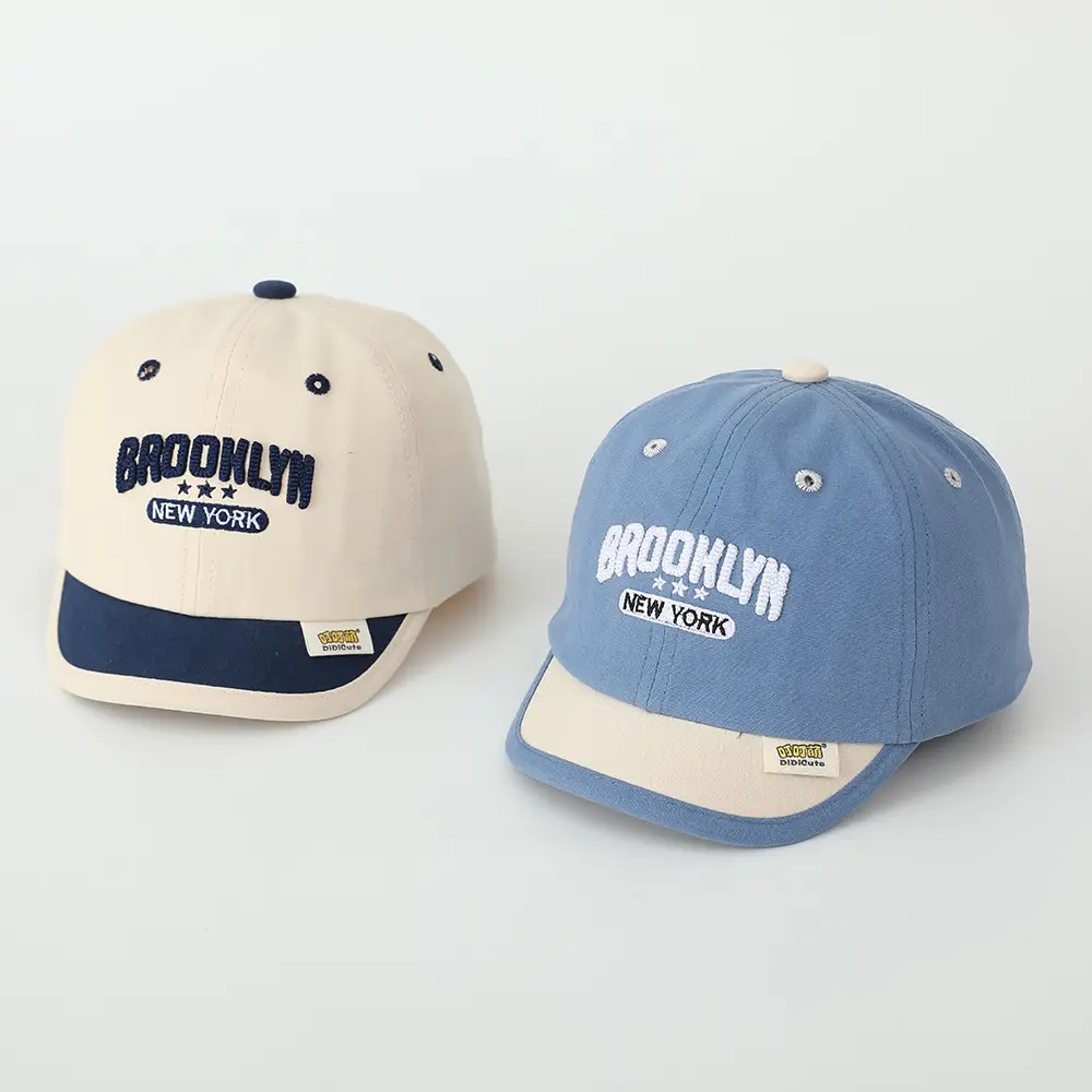Baby Spring Hat Embroidered Letter Baseball Cap Color-matching Short Rim Cap Boys and Girls Sunshade Cap for Toddlers - Image 9