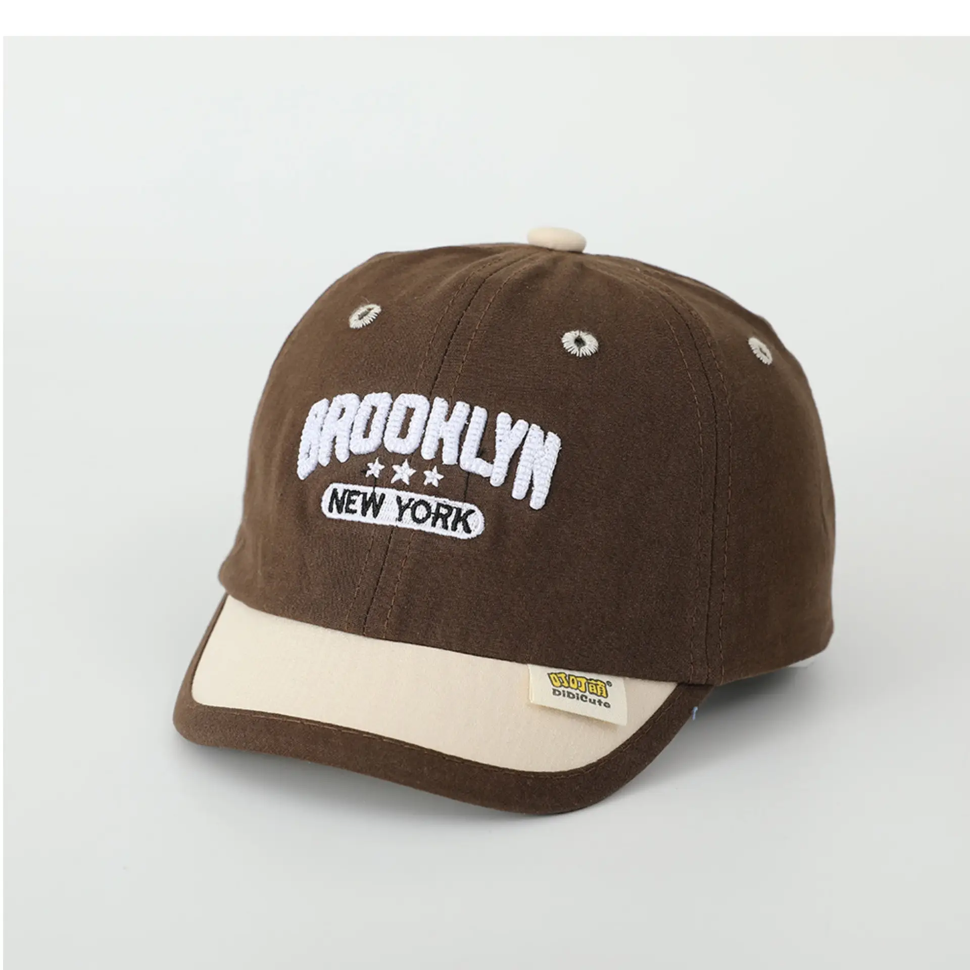 Baby Spring Hat Embroidered Letter Baseball Cap Color-matching Short Rim Cap Boys and Girls Sunshade Cap for Toddlers — feature 10