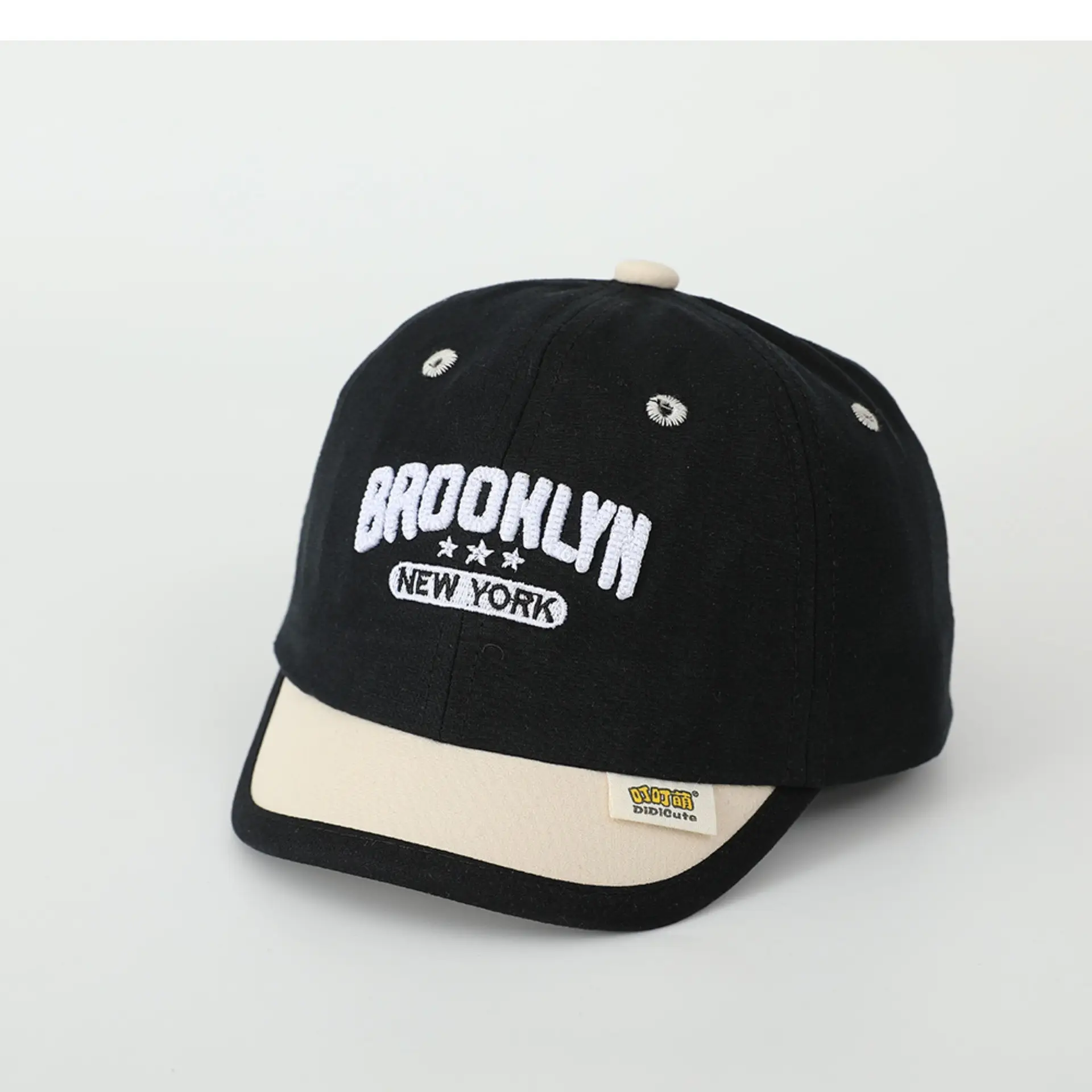 Baby Spring Hat Embroidered Letter Baseball Cap Color-matching Short Rim Cap Boys and Girls Sunshade Cap for Toddlers — feature 11