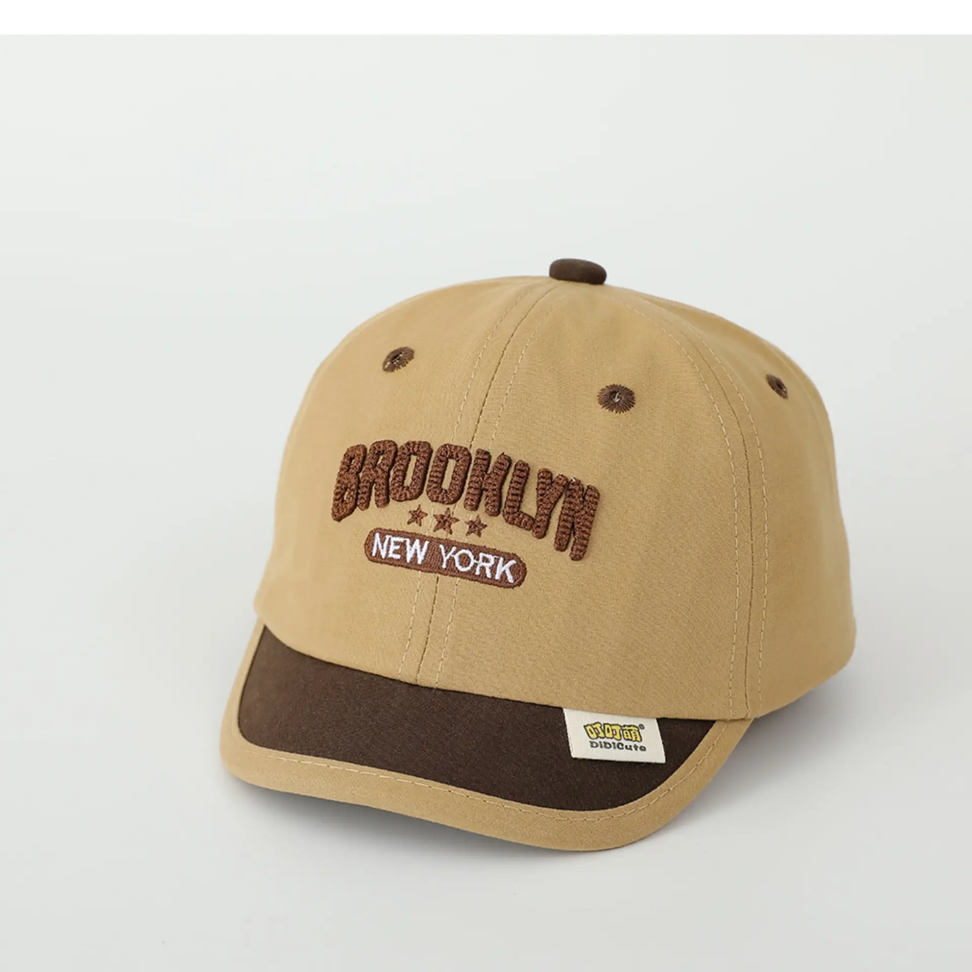 Baby Spring Hat Embroidered Letter Baseball Cap Color-matching Short Rim Cap Boys and Girls Sunshade Cap for Toddlers — feature 12