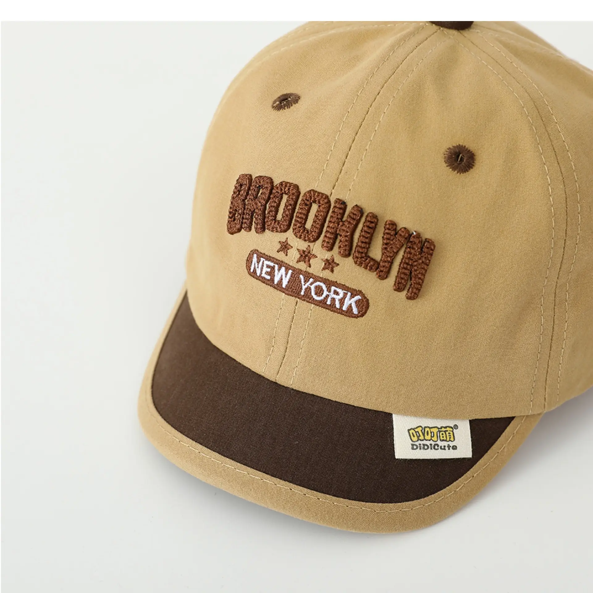 Baby Spring Hat Embroidered Letter Baseball Cap Color-matching Short Rim Cap Boys and Girls Sunshade Cap for Toddlers — feature 14