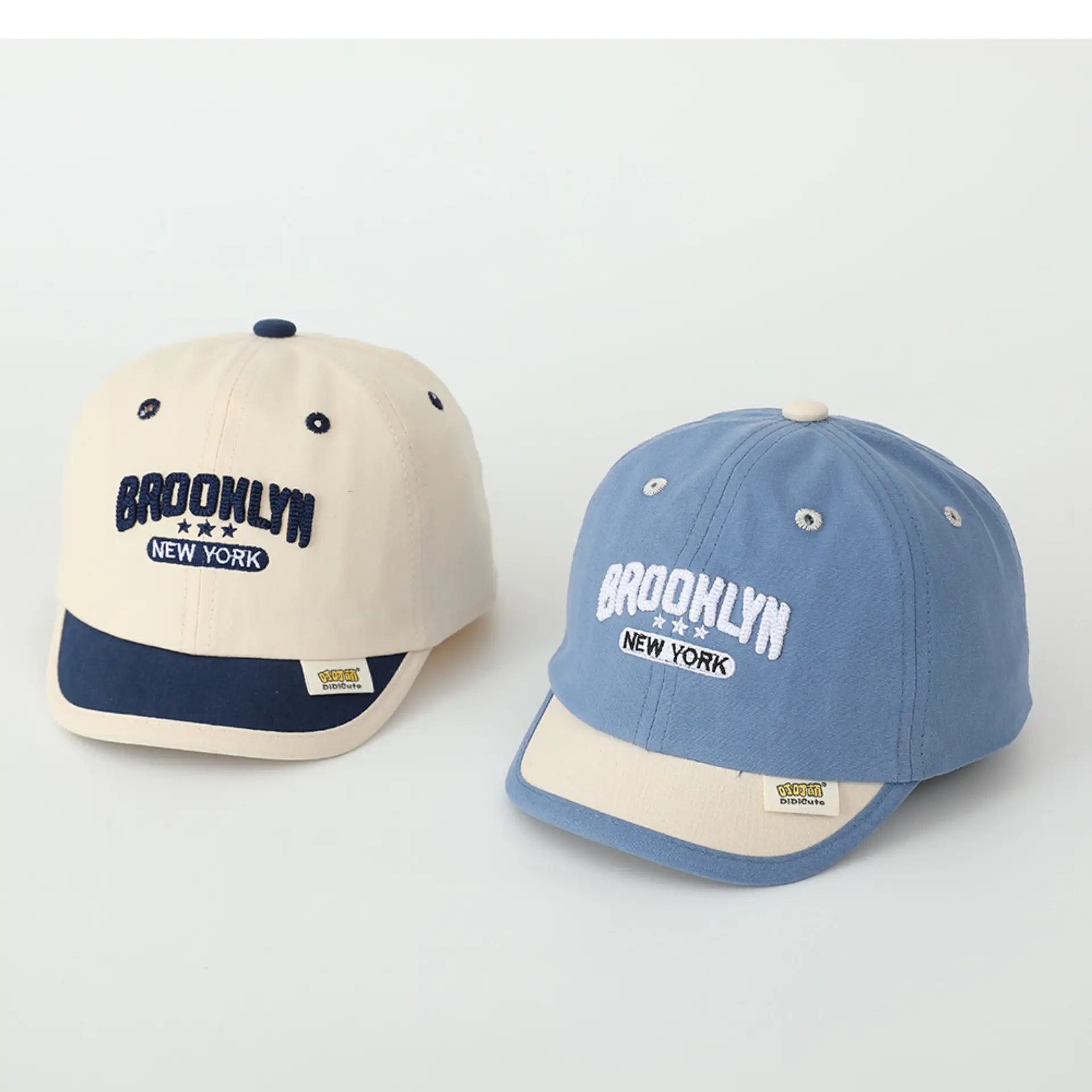 Baby Spring Hat Embroidered Letter Baseball Cap Color-matching Short Rim Cap Boys and Girls Sunshade Cap for Toddlers — feature 6