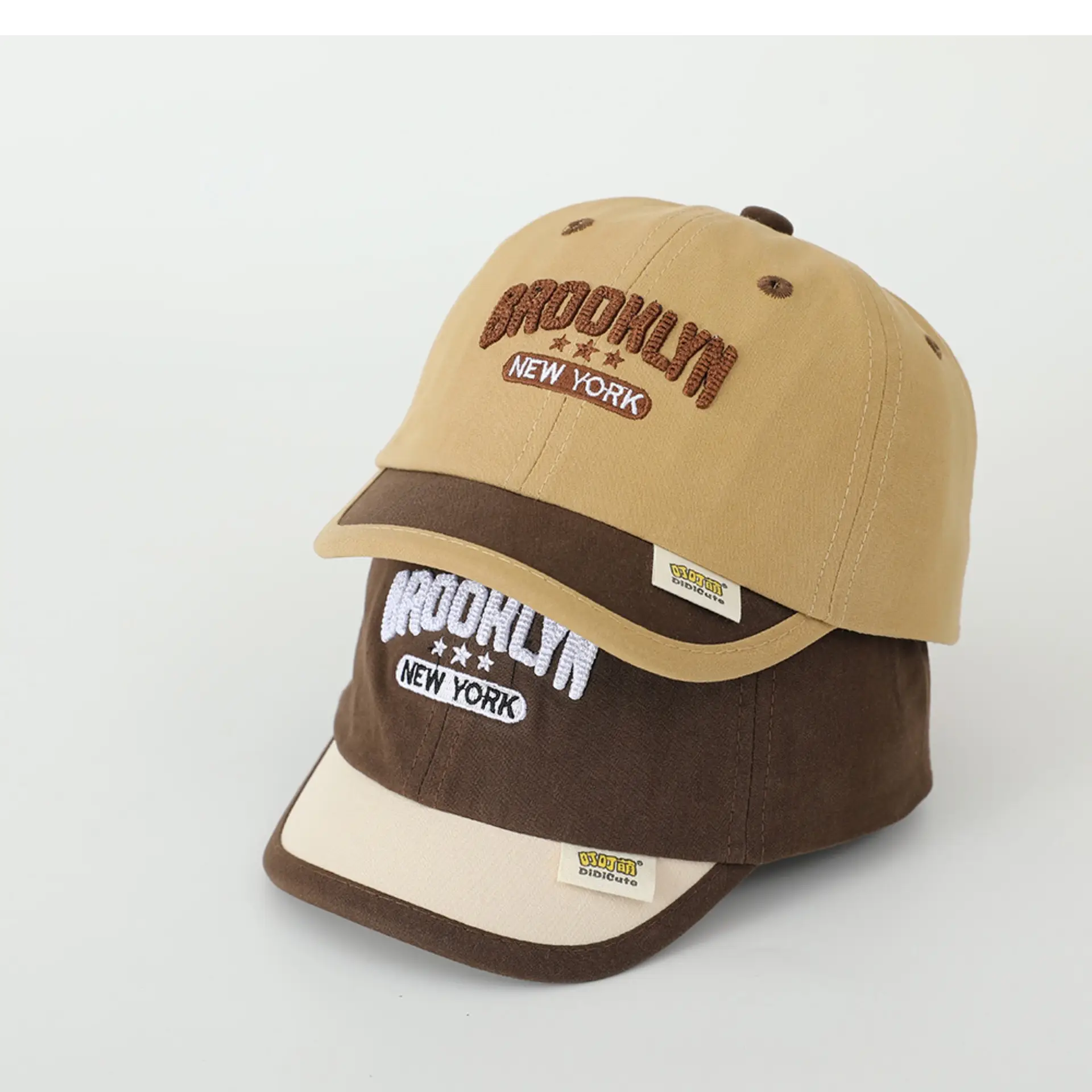 Baby Spring Hat Embroidered Letter Baseball Cap Color-matching Short Rim Cap Boys and Girls Sunshade Cap for Toddlers — feature 7