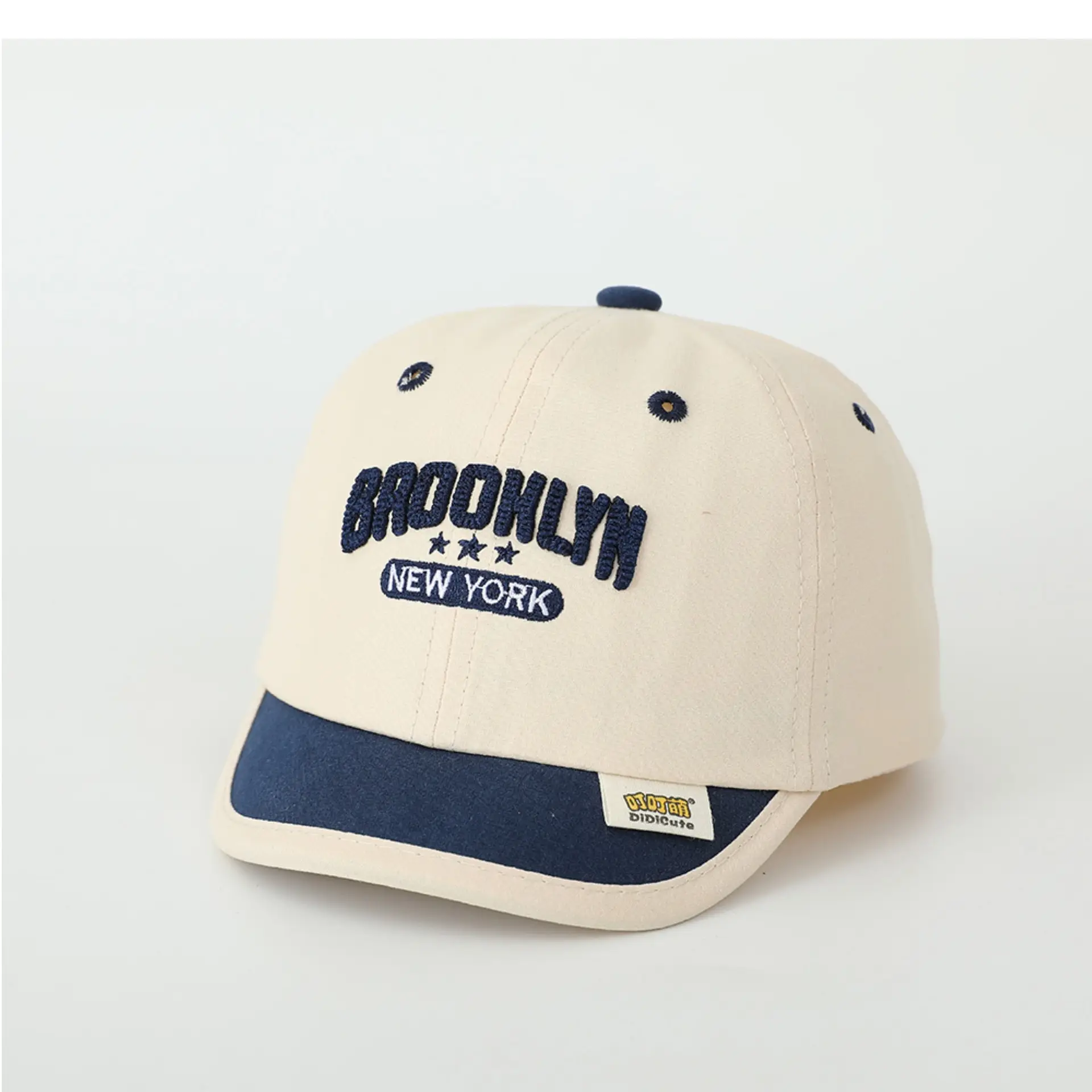 Baby Spring Hat Embroidered Letter Baseball Cap Color-matching Short Rim Cap Boys and Girls Sunshade Cap for Toddlers — feature 8