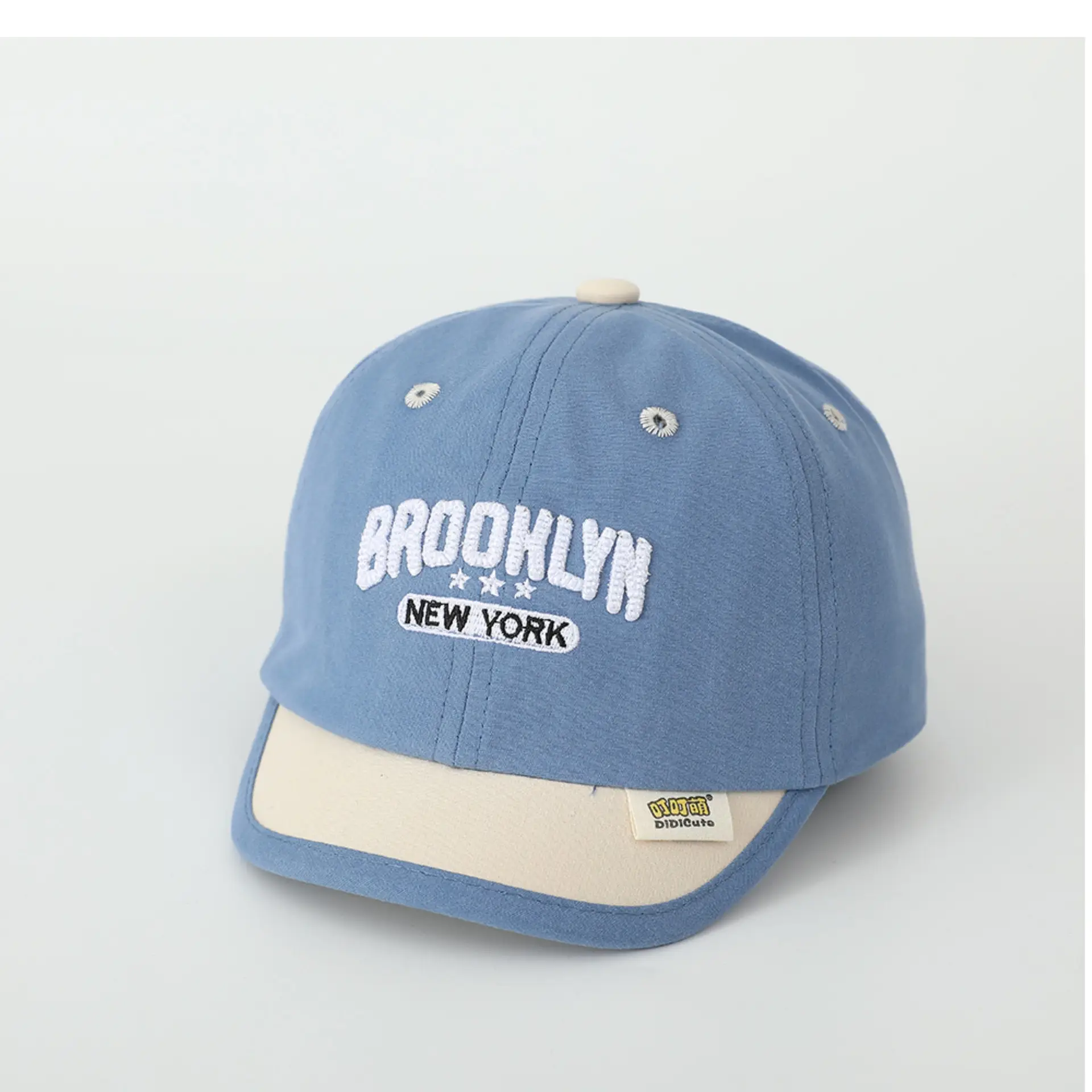 Baby Spring Hat Embroidered Letter Baseball Cap Color-matching Short Rim Cap Boys and Girls Sunshade Cap for Toddlers — feature 9