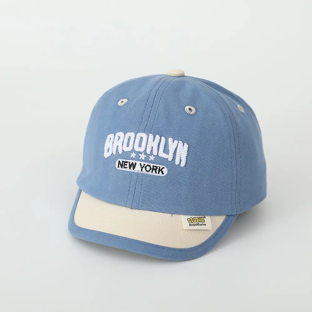 Baby Spring Hat Embroidered Letter Baseball Cap Color-matching Short Rim Cap Boys and Girls Sunshade Cap for Toddlers - Image 2