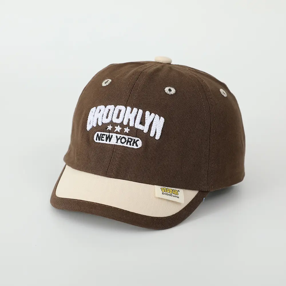 Baby Spring Hat Embroidered Letter Baseball Cap Color-matching Short Rim Cap Boys and Girls Sunshade Cap for Toddlers - Image 3