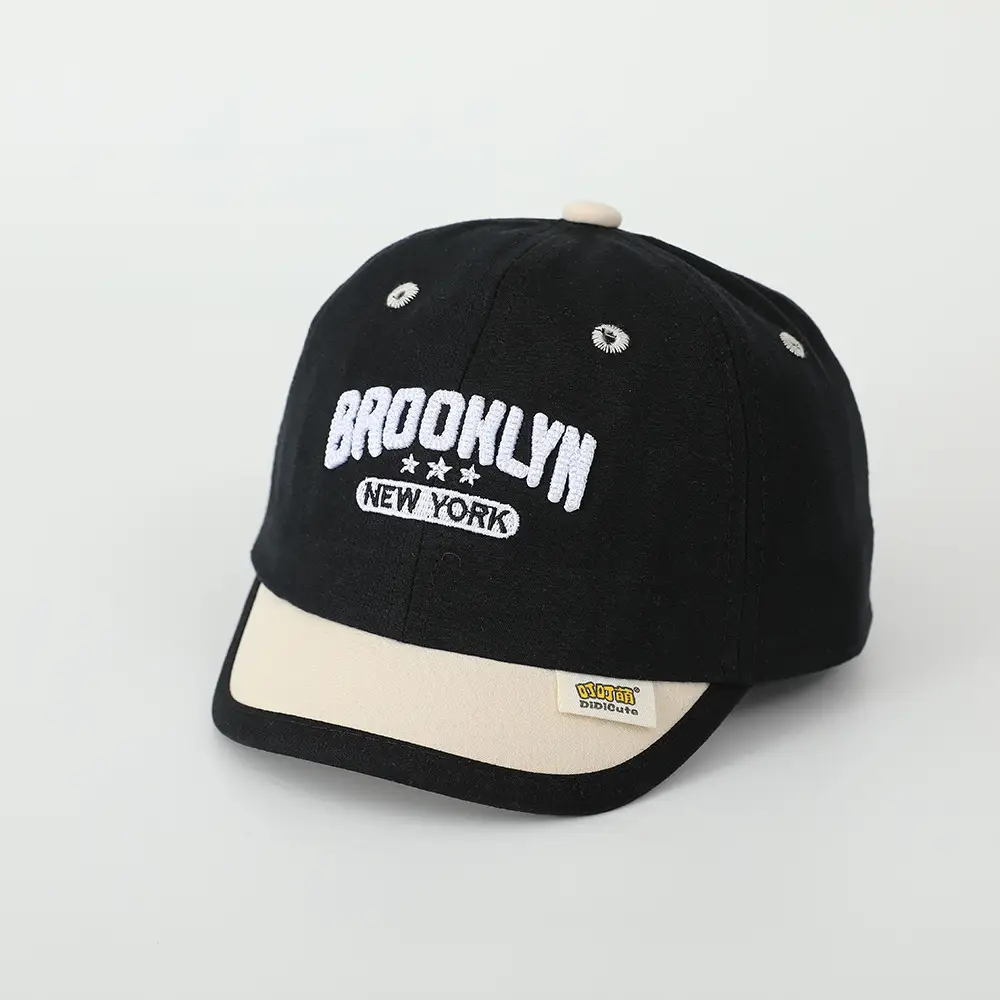 Baby Spring Hat Embroidered Letter Baseball Cap Color-matching Short Rim Cap Boys and Girls Sunshade Cap for Toddlers - Image 5