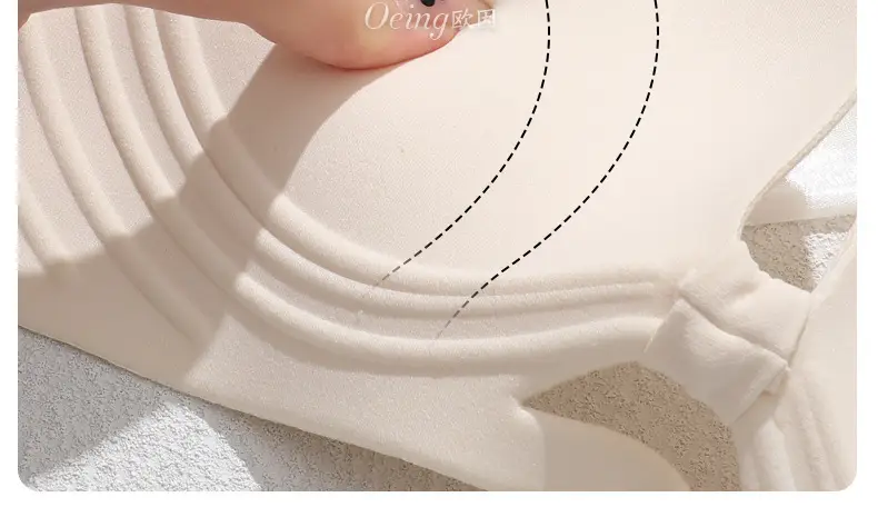 OEING Buy a Free Small Chest Gather to Show Large Upper Bracket Anti-sagging Parammary Adjustable Traceless Bra Cotton — feature 23