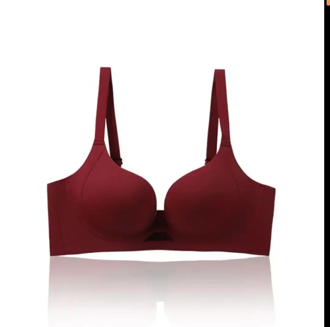 OEING Buy a Free Small Chest Gather to Show Large Upper Bracket Anti-sagging Parammary Adjustable Traceless Bra Cotton
