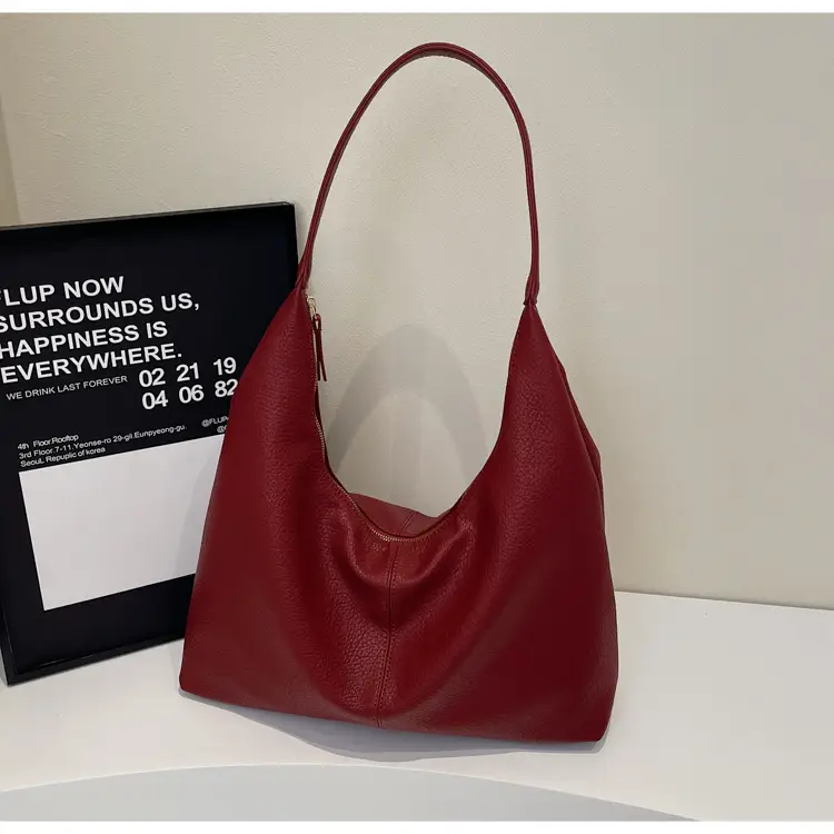 Black Leather Tote Bag for Women, Large Capacity, Casual Style — feature 27