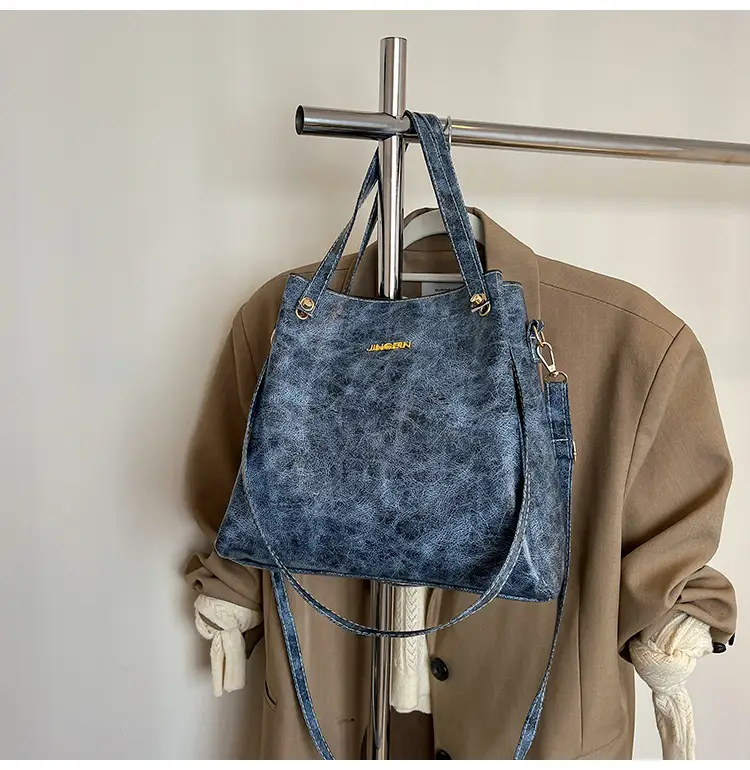 Retro Brown Women's Shoulder Bag with Long Strap — feature 23