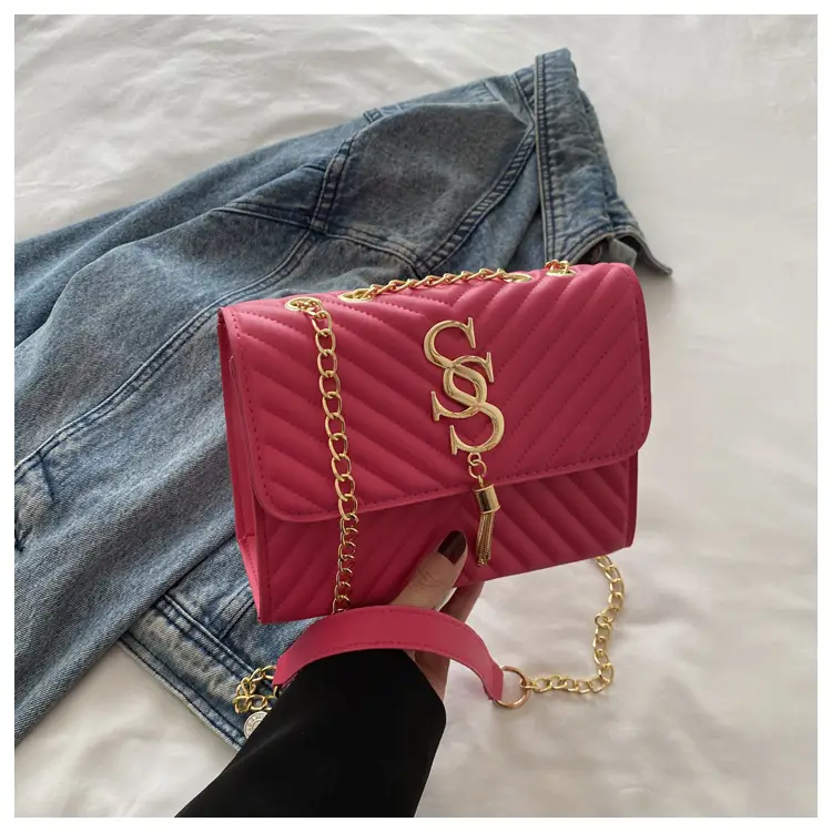 Trendy Retro Chain Crossbody Bag with Embroidery — feature 19