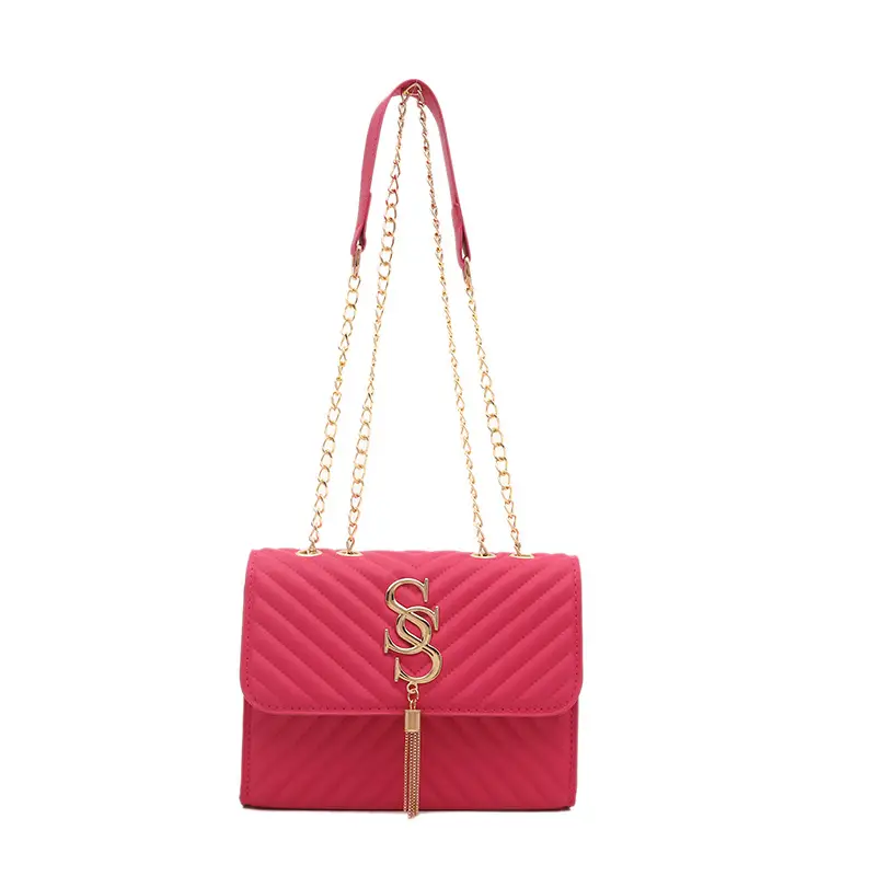 Trendy Retro Chain Crossbody Bag with Embroidery