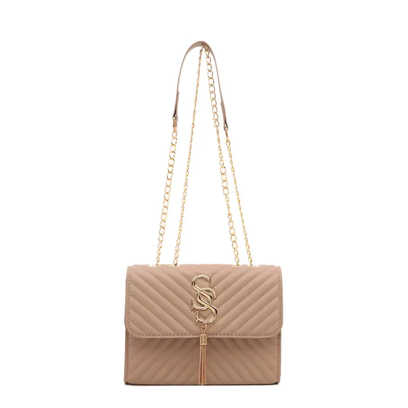 Trendy Retro Chain Crossbody Bag with Embroidery