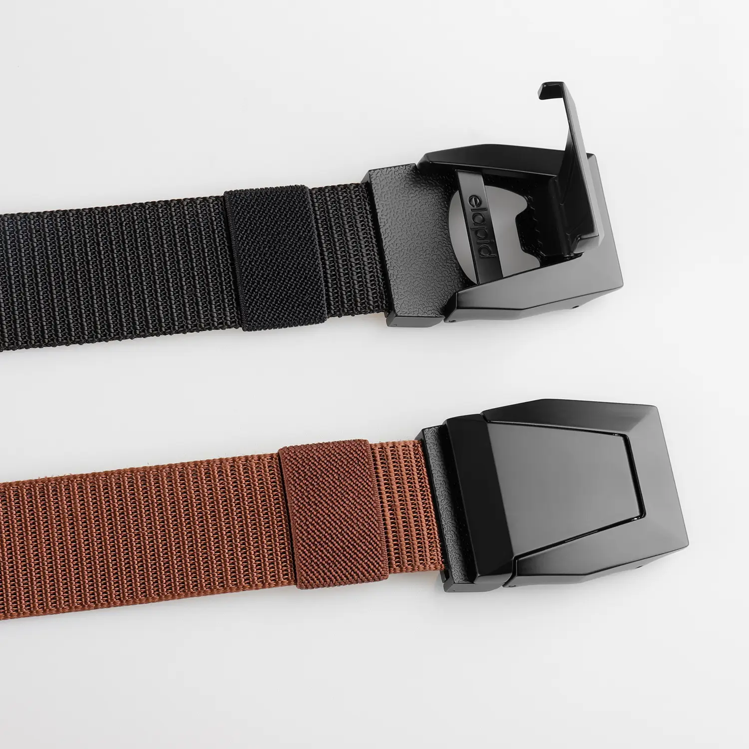 Black Cross-Border Tactical Belt Flip Buckle Nylon Braid - Image 9