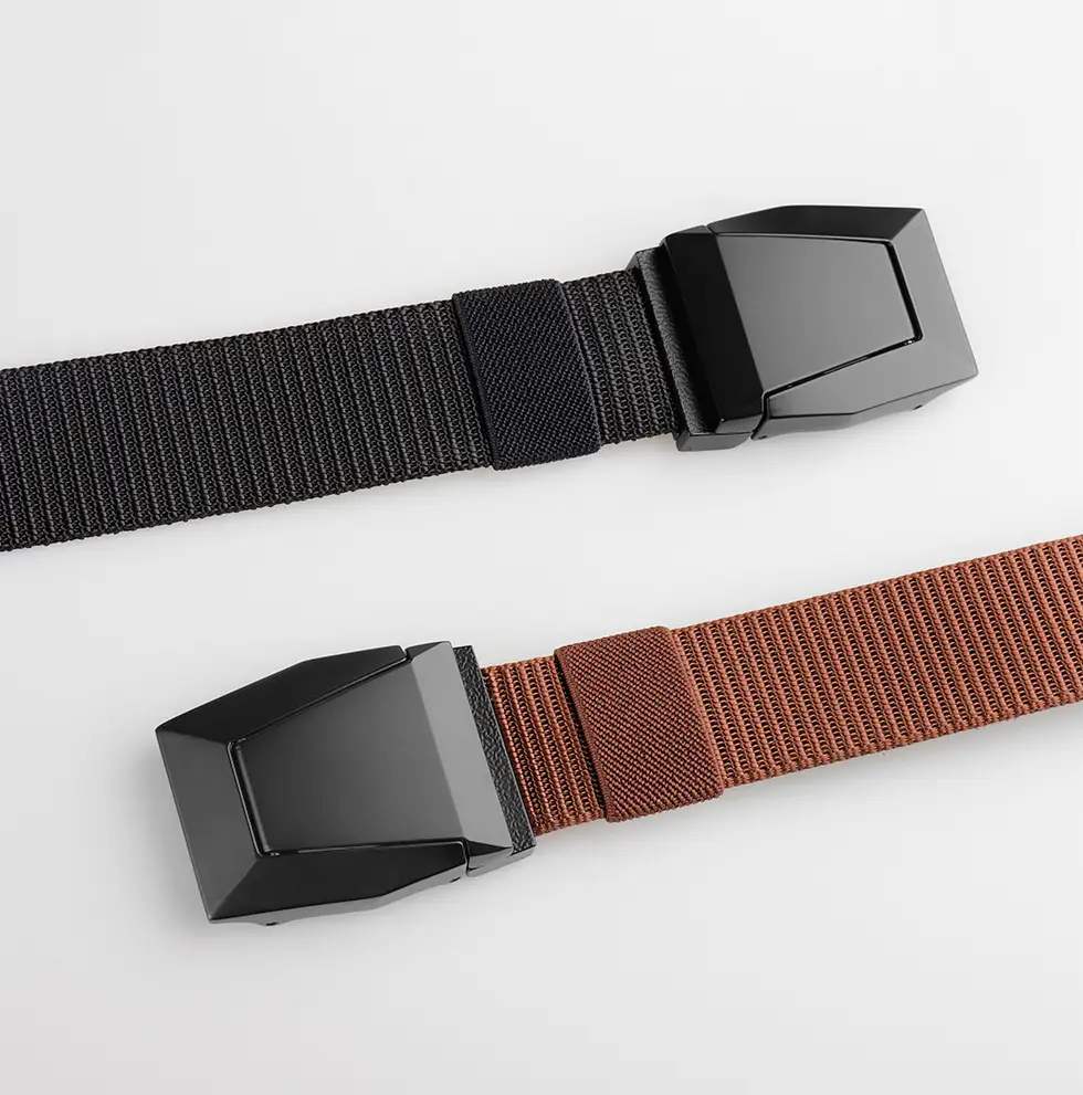 Black Cross-Border Tactical Belt Flip Buckle Nylon Braid — feature 16