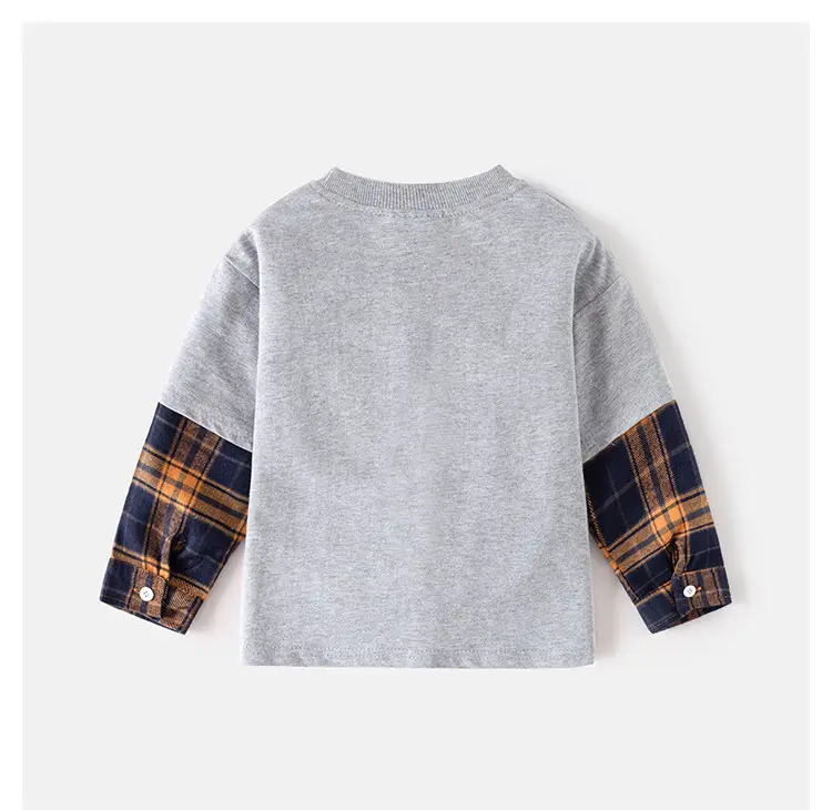 New York 86 Boys Cotton Long Sleeve T-Shirt Blue — feature 11