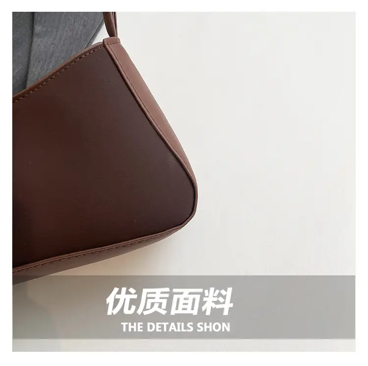 Brown Bow Embroidered Women's Shoulder Bag — feature 5