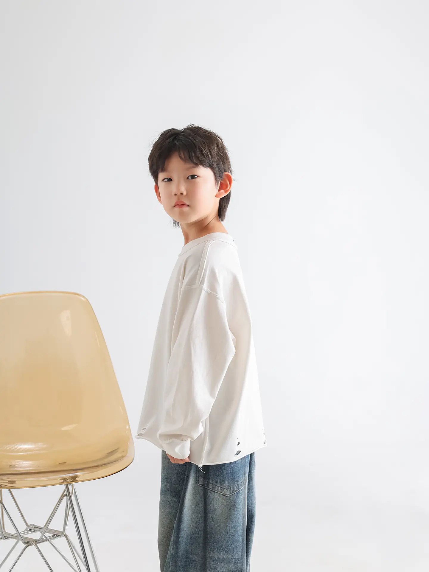 Kids Korean Style Cotton T-Shirt White 2026 — feature 21