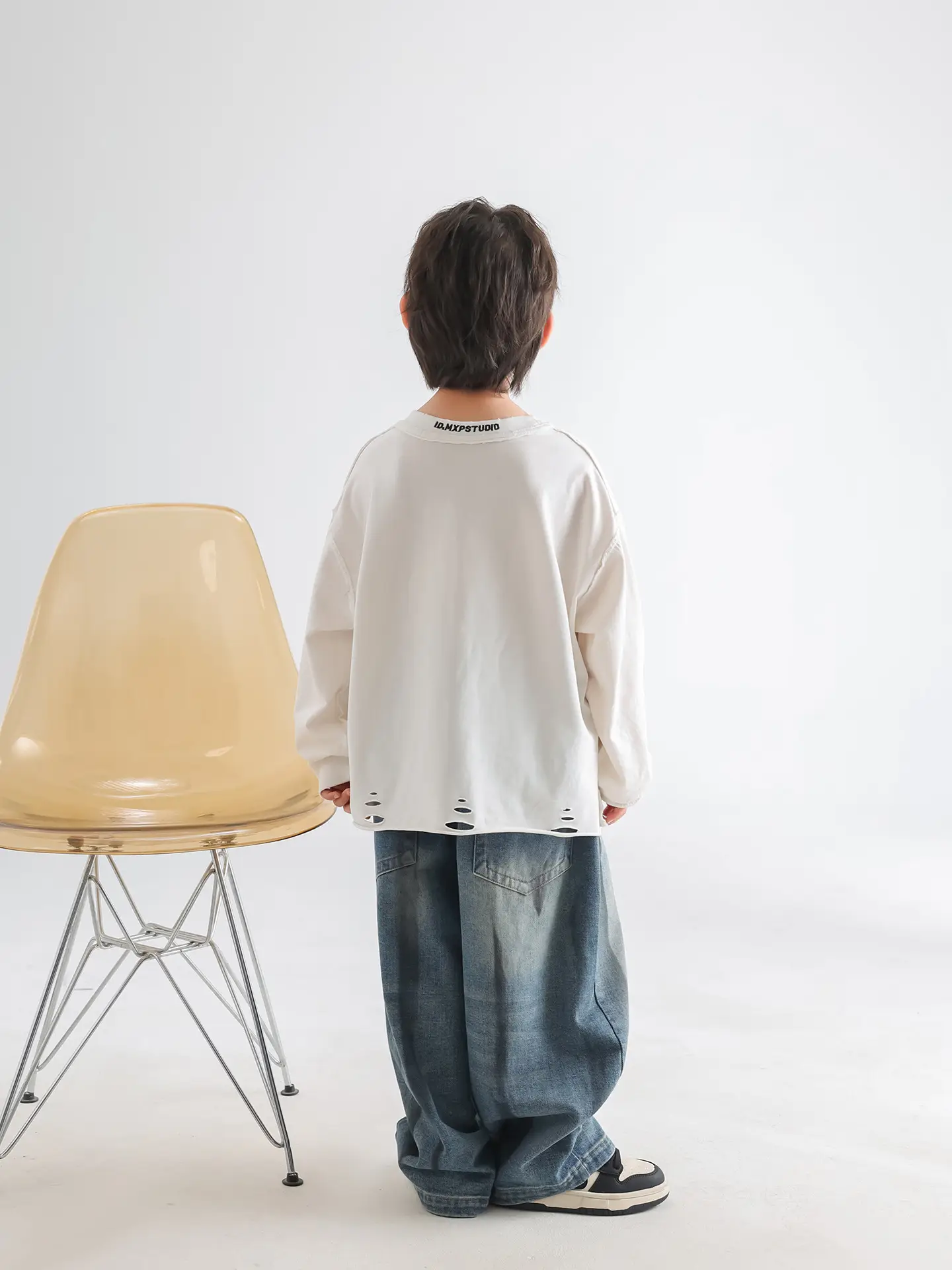 Kids Korean Style Cotton T-Shirt White 2026 — feature 4
