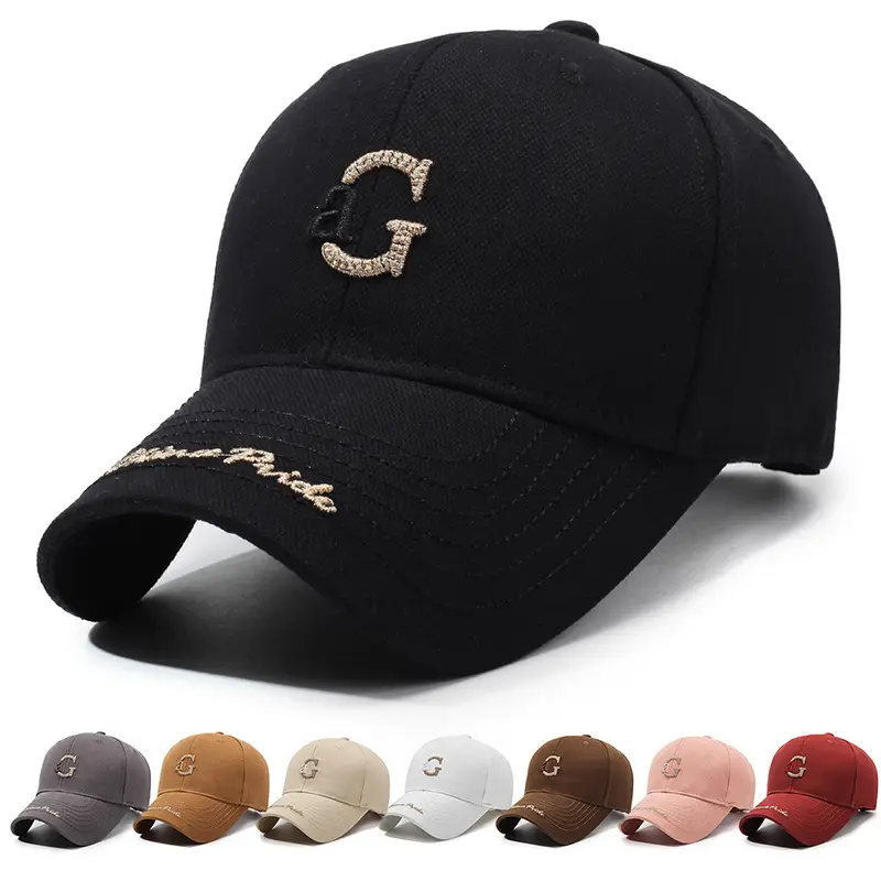 Pink Embroidered Baseball Cap for Women Men