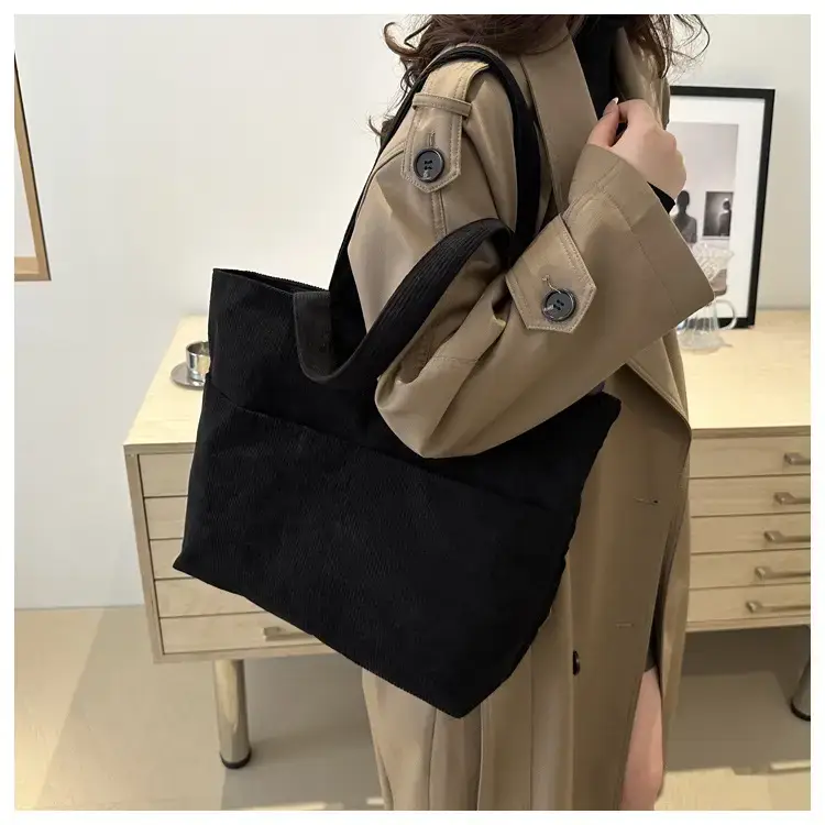 Korean Style Large Capacity Corduroy Bag Women's 2024 New — feature 21