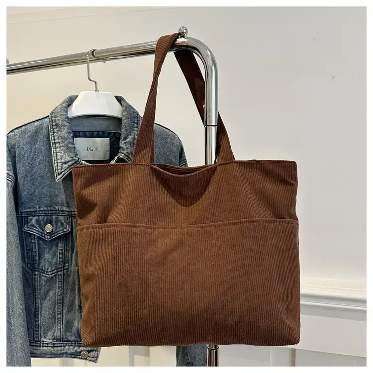 Korean Style Large Capacity Corduroy Bag Women's 2024 New — feature 22