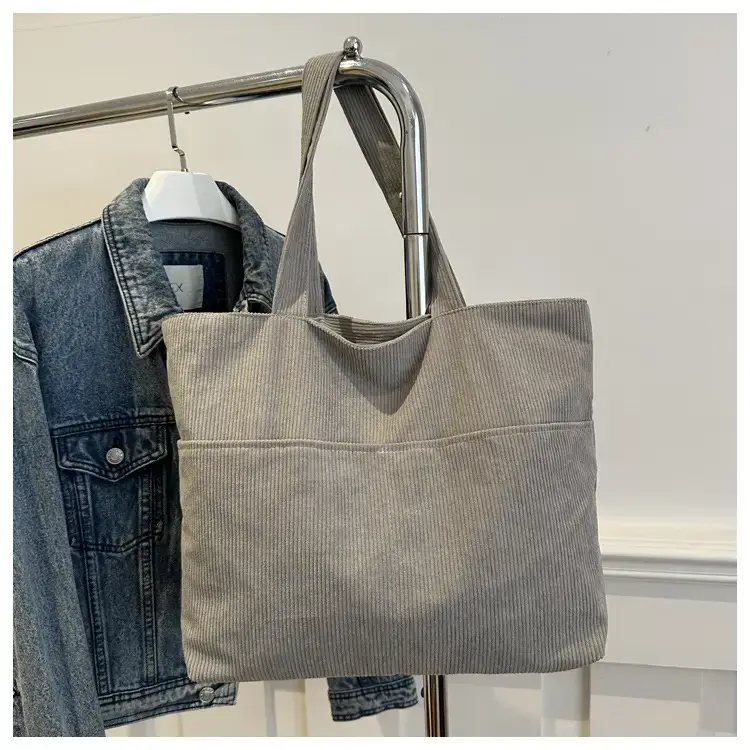 Korean Style Large Capacity Corduroy Bag Women's 2024 New — feature 23