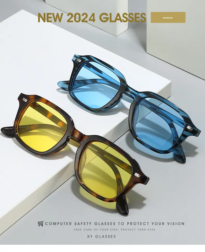 Men UV Protective Square Frame Sunglasses β feature 1