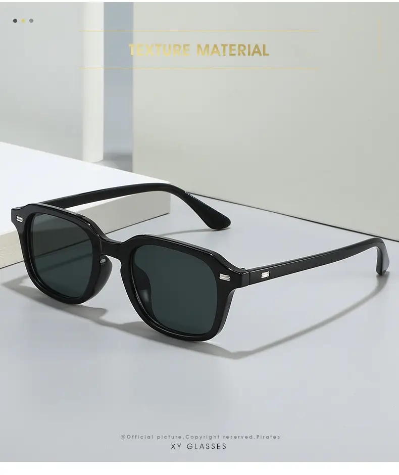 Men UV Protective Square Frame Sunglasses β feature 2