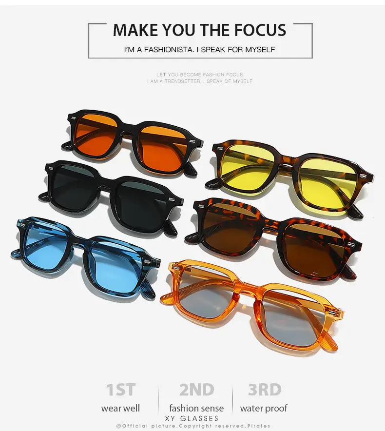 Men UV Protective Square Frame Sunglasses β feature 3