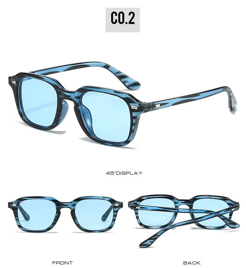 Men UV Protective Square Frame Sunglasses β feature 9
