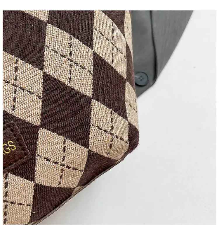 Women's Plaid Checkered Shoulder Bag Winter Commute — feature 8
