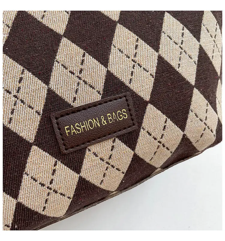 Women's Plaid Checkered Shoulder Bag Winter Commute — feature 9