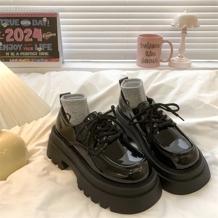 Vintage British Style Women's Black Leather Heels 2025 — feature 10